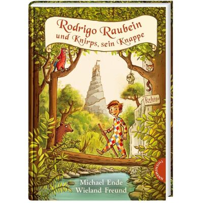 Thienemann Rodrigo Raubein und Knirps, sein Knappe, Libro per bambini di Amico di Wieland, Michael Fine Thienemann Rodrigo Raubein und Knirps, sein Knappe, Libro per bambini di Amico di Wieland, Michael Fine
