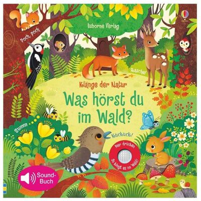 Usborne Publishing Klänge der Natur: Was hörst du im Wald?, Libro per bambini di Sam Taplin Usborne Publishing Klänge der Natur: Was hörst du im Wald?, Libro per bambini di Sam Taplin