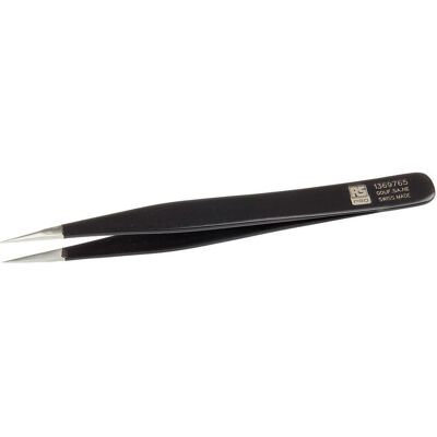 RS PRO, Pinzette, ESD epoxy coated tweezers straight 120mm RS PRO, Pinzette, ESD epoxy coated tweezers straight 120mm