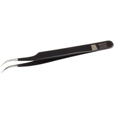 RS PRO, Pinzette, ESD epoxy coated tweezers curved 120mm RS PRO, Pinzette, ESD epoxy coated tweezers curved 120mm