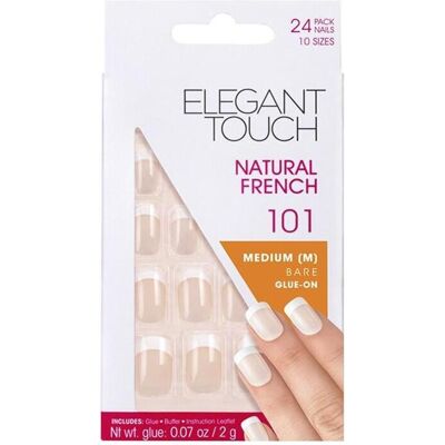 Elegant Touch, Nail art + Unghie finte, Francese nudo medio 101 (Unghie artificiali, Nude) Elegant Touch, Nail art + Unghie finte, Francese nudo medio 101 (Unghie artificiali, Nude)