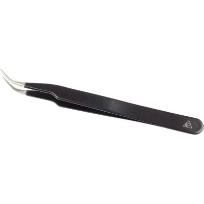 RS PRO, Pinzette, ESD epoxy coated tweezers curved 120mm RS PRO, Pinzette, ESD epoxy coated tweezers curved 120mm