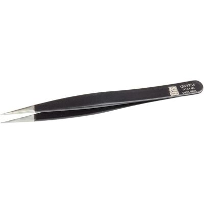 RS PRO, Pinzette, ESD epoxy coated tweezers straight 120mm RS PRO, Pinzette, ESD epoxy coated tweezers straight 120mm