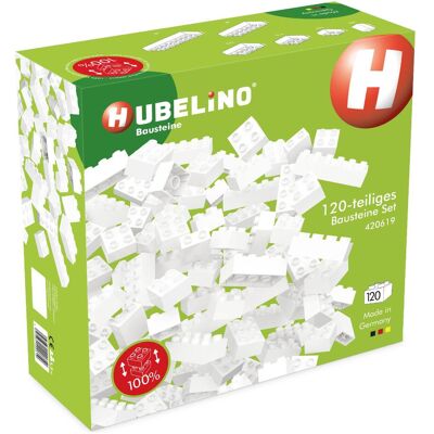 Set Blocchi Bianchi Hubelino - 120 pezzi - Estensione Percorso di Palline Set Blocchi Bianchi Hubelino - 120 pezzi - Estensione Percorso di Palline