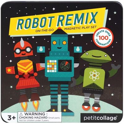 Petitcollage Gioco di magneti sul robot in movimento (Francese, Inglese, Italiano, Tedesco, 3 - 6 anni) Petitcollage Gioco di magneti sul robot in movimento (Francese, Inglese, Italiano, Tedesco, 3 - 6 anni)