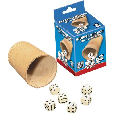 Amigo Würfelbecher mit 6 Würfeln Amigo Würfelbecher mit 6 Würfeln
