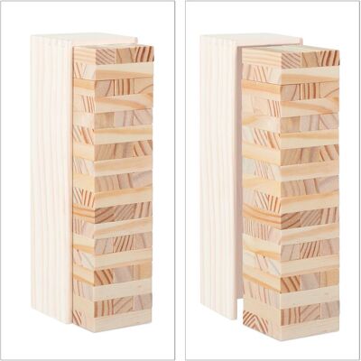 Relaxdays Torre Traballante, Gioco Jenga Relaxdays Torre Traballante, Gioco Jenga