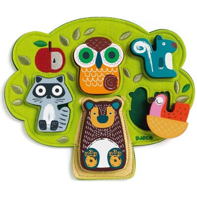 Puzzle in legno e feltro Oski Djeco - Puzzle - Djeco Puzzle in legno e feltro Oski Djeco - Puzzle - Djeco