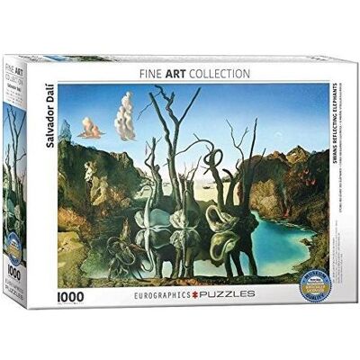Eurographics Cigni Riflettenti Elefanti Puzzle Surreale - Collezione d'Arte Eurographics Cigni Riflettenti Elefanti Puzzle Surreale - Collezione d'Arte