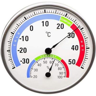 Technoline WA 3050 - termoigrometro rotondo con gamma Comfort, Termometro + Igrometro, Bianco Technoline WA 3050 - termoigrometro rotondo con gamma Comfort, Termometro + Igrometro, Bianco