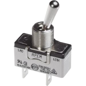APEM Interuttori Da 15a Con Contat., Pulsante + Interruttore, Nero APEM Interuttori Da 15a Con Contat., Pulsante + Interruttore, Nero