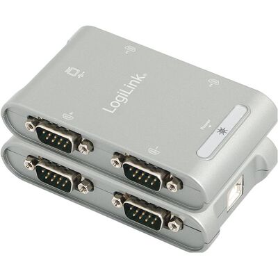 LogiLink AU0032 (USB, USB 2.0), Adattatore di rete, Grigio, Argento LogiLink AU0032 (USB, USB 2.0), Adattatore di rete, Grigio, Argento
