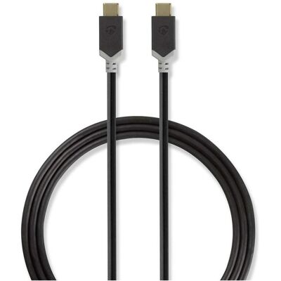 Nedis USB C - USB C (1 m, USB 3.2 Gen 2, 100 W), Cavo USB Nedis USB C - USB C (1 m, USB 3.2 Gen 2, 100 W), Cavo USB