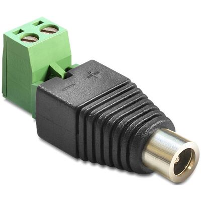 Delock Alimentazione jack DC 5,5 mm (ID: 2,5 mm) (W), Cavo di alimentazione, Nero, Verde, Argento Delock Alimentazione jack DC 5,5 mm (ID: 2,5 mm) (W), Cavo di alimentazione, Nero, Verde, Argento