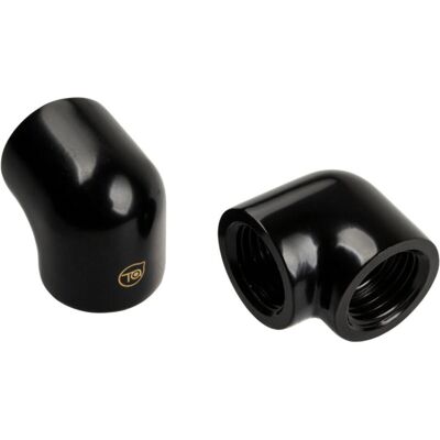 Bitspower Adattatore Touchaqua 90 gradi G1/4 pollici femmina a G1/4 pollici femmina - confezione da 2, Accessori raccordi di raffreddamento, Nero Bitspower Adattatore Touchaqua 90 gradi G1/4 pollici femmina a G1/4 pollici femmina - confezione da 2, Accessori raccordi di raffreddamento, Nero