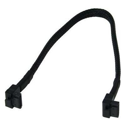 Phobya Cavo di collegamento SATA 3.0 angolato con capocorda di sicurezza 3 (30 cm, SATA III), Cavo interno (PC) Phobya Cavo di collegamento SATA 3.0 angolato con capocorda di sicurezza 3 (30 cm, SATA III), Cavo interno (PC)