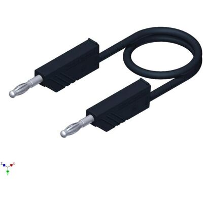 Cavo di prova Hirschmann - Connettori banana 4mm - 500mm - Nero Cavo di prova Hirschmann - Connettori banana 4mm - 500mm - Nero