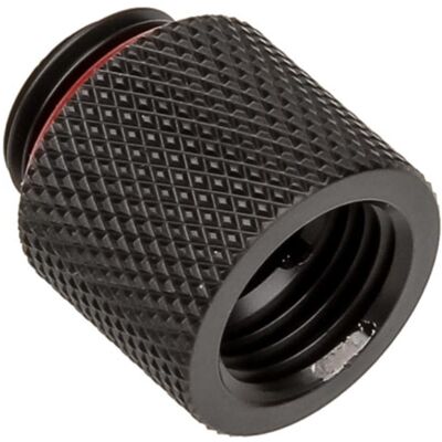 Bitspower Estensione da G1/4 di pollice a G1/4 di pollice, 15mm, Accessori raccordi di raffreddamento, Nero Bitspower Estensione da G1/4 di pollice a G1/4 di pollice, 15mm, Accessori raccordi di raffreddamento, Nero