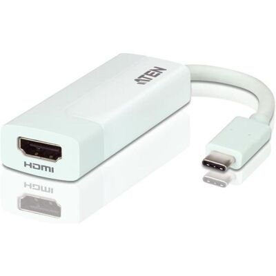 Aten Adattatore da USB-C a HDMI 4K 14016839 (HDMI), Adattatore video, Bianco Aten Adattatore da USB-C a HDMI 4K 14016839 (HDMI), Adattatore video, Bianco