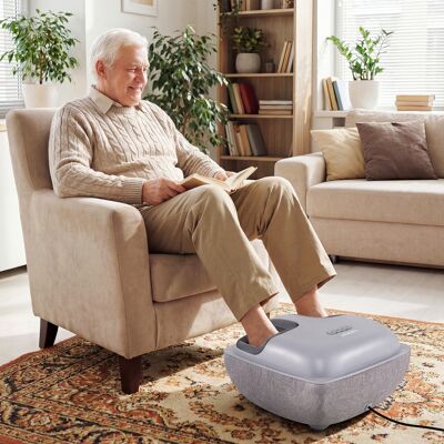Costway Massaggiatore piedi shiatsu calore impastamento profondo 3 livelli compressione aria, Massaggiatore timer copertura antipolvere scaldapiedi fascite pl Costway Massaggiatore piedi shiatsu calore impastamento profondo 3 livelli compressione aria, Massaggiatore timer copertura antipolvere scaldapiedi fascite pl