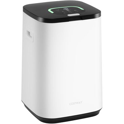 Costway Scaldasalviette secchio 23l luce timer 24h riscaldamento 20/40/60min, Scaldasalviette spegnimento auto 3 asciugamani Bianco Costway Scaldasalviette secchio 23l luce timer 24h riscaldamento 20/40/60min, Scaldasalviette spegnimento auto 3 asciugamani Bianco