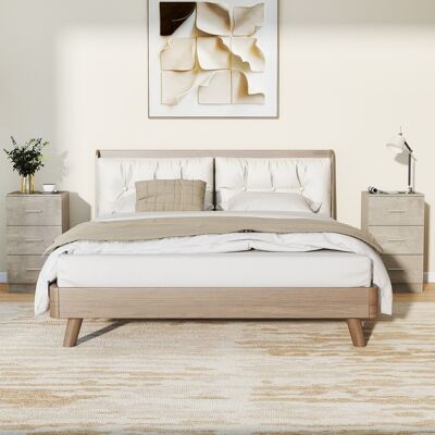 Costway Comò in legno a 3 cassetti comodino con 3 cassetti e dispositivo antiribaltamento, Maniglie in metallo organizzatore per camera da letto Grigio Costway Comò in legno a 3 cassetti comodino con 3 cassetti e dispositivo antiribaltamento, Maniglie in metallo organizzatore per camera da letto Grigio