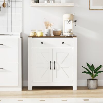 Costway Credenza buffet mobile bar per caffè con cassetto madia in stile farmhouse, Credenza mobile da cucina per sala Costway Credenza buffet mobile bar per caffè con cassetto madia in stile farmhouse, Credenza mobile da cucina per sala