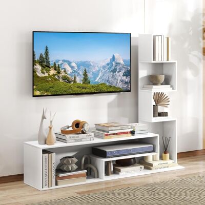 Costway Mobile TV Cubico Bianco per TV 50 Pollici Costway Mobile TV Cubico Bianco per TV 50 Pollici