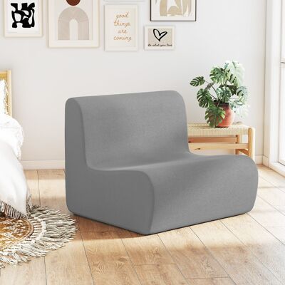 Costway Poltrona sacco divano pigro da pavimento con morbido velluto e supporto ergonomico, Poltrona singola da lettura Costway Poltrona sacco divano pigro da pavimento con morbido velluto e supporto ergonomico, Poltrona singola da lettura