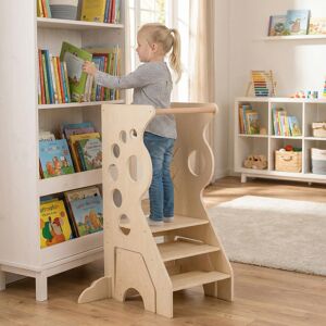 Costway Sgabello cucina bambini torretta legno 2 in 1 barre sicurezza rimovibili 2 scalini, Sgabello set tavolo sedia versatile gioco montessori bambini 3+ an Costway Sgabello cucina bambini torretta legno 2 in 1 barre sicurezza rimovibili 2 scalini, Sgabello set tavolo sedia versatile gioco montessori bambini 3+ an