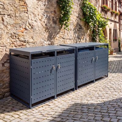Costway Casetta da giardino 1,24 m³ tetto apribile e porta bloccabile con 4 chiavi, Capanno attrezzi in lamiera zincata Costway Casetta da giardino 1,24 m³ tetto apribile e porta bloccabile con 4 chiavi, Capanno attrezzi in lamiera zincata