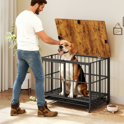 Costway Cuccia pieghevole per cani con vassoio rimovibile per razze piccole, Cuccia per animali da interno tavolino decorativo Costway Cuccia pieghevole per cani con vassoio rimovibile per razze piccole, Cuccia per animali da interno tavolino decorativo