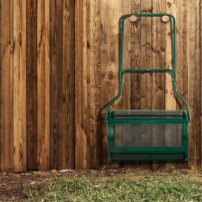 Costway Spandiconcime con impugnatura pratica chiusure laterali e rullo a rete, Spanditerriccio in metallo larghezza 68 cm Verde Costway Spandiconcime con impugnatura pratica chiusure laterali e rullo a rete, Spanditerriccio in metallo larghezza 68 cm Verde