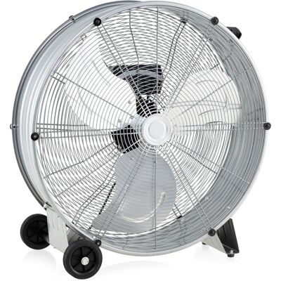 Costway Ventilatore a tamburo industriale a 3 velocità con pale in alluminio, Ventilatore portatile in metallo Nero Costway Ventilatore a tamburo industriale a 3 velocità con pale in alluminio, Ventilatore portatile in metallo Nero