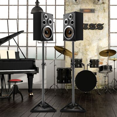 Creative Costway Supporti regolabili per monitor da studio, Supporti per casse regolabili con base triangolare adesivi antiscivolo Creative Costway Supporti regolabili per monitor da studio, Supporti per casse regolabili con base triangolare adesivi antiscivolo