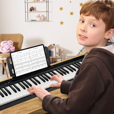 Creative Costway Tastiera elettronica con 88 tasti borsa per la conservazione pedale di risonanza, Pianoforte digitale portatile Creative Costway Tastiera elettronica con 88 tasti borsa per la conservazione pedale di risonanza, Pianoforte digitale portatile