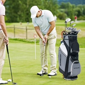 Costway Borsa da golf con 14 divisori borsa termica tasca impermeabile per oggetti di valore, Borsa per carrello da golf Costway Borsa da golf con 14 divisori borsa termica tasca impermeabile per oggetti di valore, Borsa per carrello da golf
