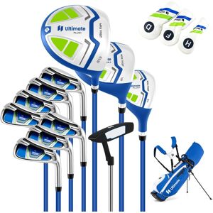 Costway Set completo di mazze da golf da uomo con sacca a treppiede, Include driver #1 da 460CC e putter e copriteste Blu Costway Set completo di mazze da golf da uomo con sacca a treppiede, Include driver #1 da 460CC e putter e copriteste Blu