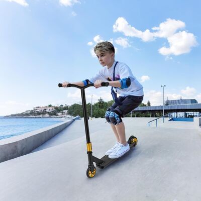 Costway Scooter acrobatico per bambini con 2 ruote pu e ampia pedana in alluminio, Scooter pro per trucchi da strada Nero Costway Scooter acrobatico per bambini con 2 ruote pu e ampia pedana in alluminio, Scooter pro per trucchi da strada Nero