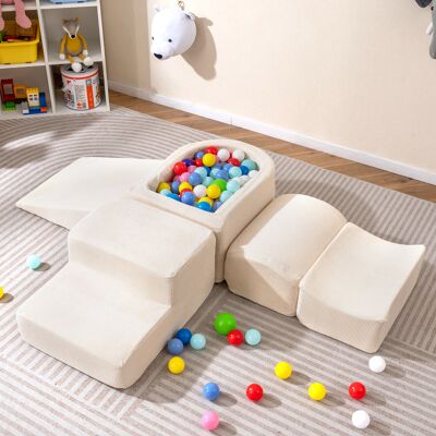 Costway Blocchi arrampicata schiuma bambini set 5 pezzi arrampicata strisciamento piscina palline, Blocchi rivestimenti velluto coste gioco schiuma interno Be Costway Blocchi arrampicata schiuma bambini set 5 pezzi arrampicata strisciamento piscina palline, Blocchi rivestimenti velluto coste gioco schiuma interno Be