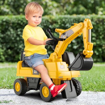 Costway Escavatore giocattolo funzionale con benna da scavo girevole ruote antiscivolo, Escavatore per bambini Giallo Costway Escavatore giocattolo funzionale con benna da scavo girevole ruote antiscivolo, Escavatore per bambini Giallo