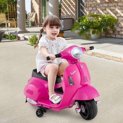 Costway Moto elettrica per bambini con faro a led e suono di clacson, Veicolo elettrico per ragazzi e ragazze Rosa Costway Moto elettrica per bambini con faro a led e suono di clacson, Veicolo elettrico per ragazzi e ragazze Rosa