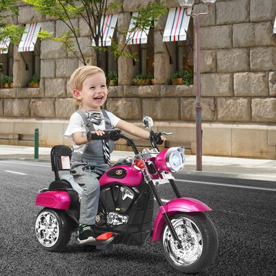 Costway Moto in stile chopper per bambini e bambine, Moto cavalcabile alimentata a batteria Viola Costway Moto in stile chopper per bambini e bambine, Moto cavalcabile alimentata a batteria Viola