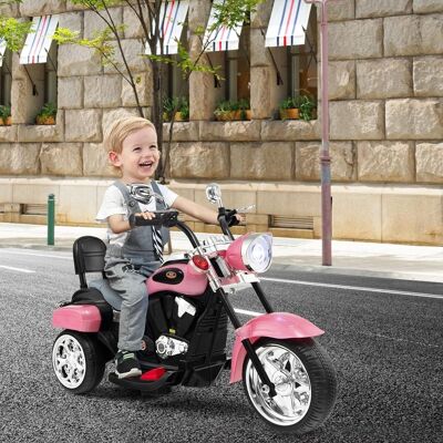 Costway Moto in stile chopper per bambini e bambine, Moto cavalcabile alimentata a batteria Rosa Costway Moto in stile chopper per bambini e bambine, Moto cavalcabile alimentata a batteria Rosa