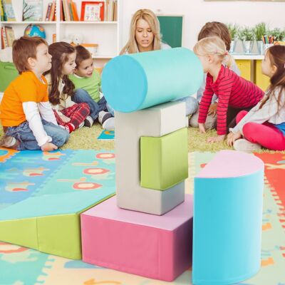 Costway Blocchi rampicanti in schiuma per bambini 1-3 anni, Blocchi rampicanti set rampicante indoor con rettangoli Verde Costway Blocchi rampicanti in schiuma per bambini 1-3 anni, Blocchi rampicanti set rampicante indoor con rettangoli Verde