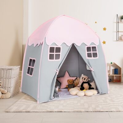 Costway Tenda da gioco per bambini con borsa di trasporto tappetino antiscivolo, Tenda da principesse portatile Rosa Costway Tenda da gioco per bambini con borsa di trasporto tappetino antiscivolo, Tenda da principesse portatile Rosa