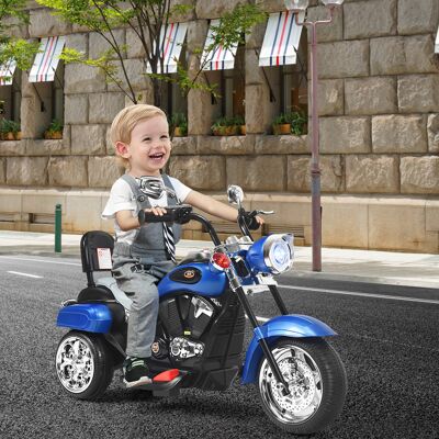 Costway Moto in stile chopper per bambini e bambine, Moto cavalcabile alimentata a batteria Blu Costway Moto in stile chopper per bambini e bambine, Moto cavalcabile alimentata a batteria Blu