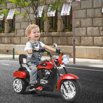 Costway Moto in stile chopper per bambini e bambine, Moto cavalcabile alimentata a batteria Rosso Costway Moto in stile chopper per bambini e bambine, Moto cavalcabile alimentata a batteria Rosso