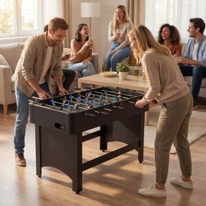 Costway Tavolo calcio balilla 22 giocatori 2 palline contatori scorrevoli, Tavolo gioco arcade bambini adulti sale giochi feste Nero Costway Tavolo calcio balilla 22 giocatori 2 palline contatori scorrevoli, Tavolo gioco arcade bambini adulti sale giochi feste Nero