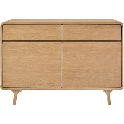 Miliboo Mobile da bagno in legno massello di rovere L120 cm ESTEBAN Miliboo Mobile da bagno in legno massello di rovere L120 cm ESTEBAN